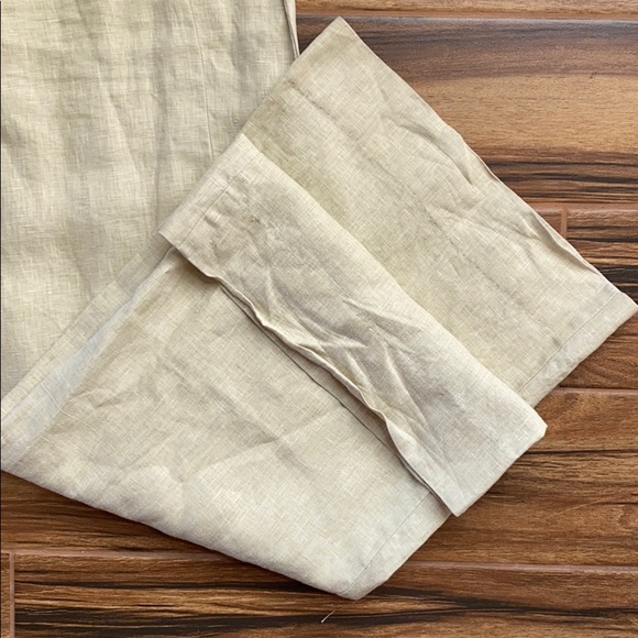 Anthro {Elevenses} 100% Linen Wide-leg Pants TALL - Picture 7 of 9